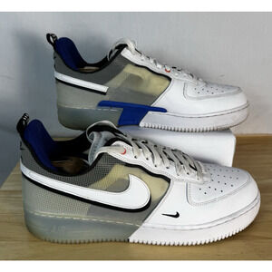 Nike Air Force 1 React Men’s Size 12, White Light Photo Blue Sneakers DH7615-101